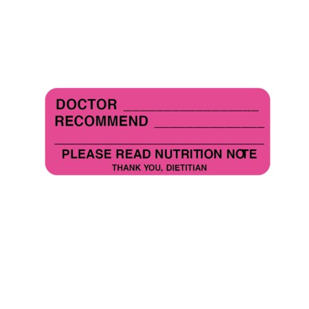 Nevs Doctor / Recommended Label 7/8 x 1-5/8" D-1141